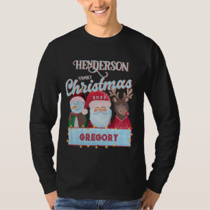Camiseta Nome Personalizado Ano Correspondente Papais noeis