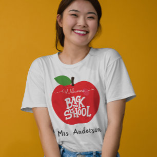 Camiseta Nome personalizado Apple Bem-vindo de volta ao pro