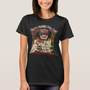 Camiseta Nome Personalizado Bar Tiki Sua Cidade e Estado