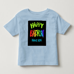 Camiseta Nome personalizado Bright e Parabéns