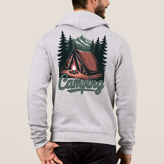 Camiseta Nome Personalizado Camping (Verso)