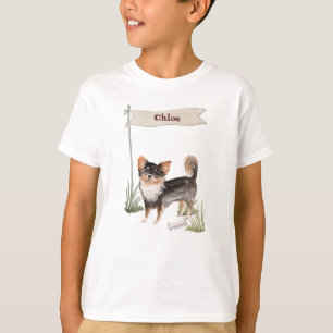 Camiseta Nome Personalizado Cão Pet Chihuahua