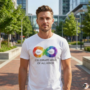 Camiseta Nome Personalizado Celebração da Conscientização s