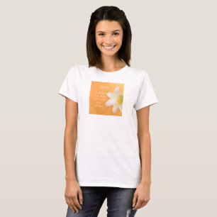 Camiseta Nome Personalizado, Celebrando Parabéns RCIA Lily