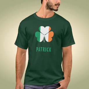Camiseta Nome Personalizado Celtic Ireland Shamrock Irish F