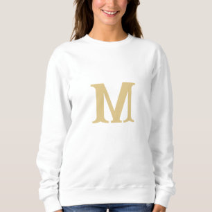 Camiseta nome personalizado clássico do ouro, nome inicial