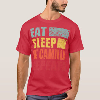 Camiseta Nome personalizado Comer Sleep Ser Camilla
