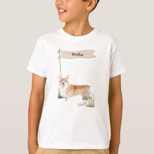 Camiseta Nome Personalizado Corgi Pet Dog