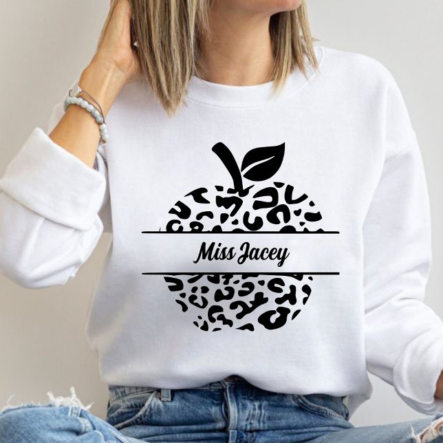 Camiseta Nome Personalizado da Apple do Professor, Professo (Custom Teacher, Gift For Teacher, Apple Teacher, Personalized Name Teacher sweatshirt)