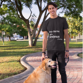 Camiseta Nome Personalizado da Cotação de Cavalheiro e Cach