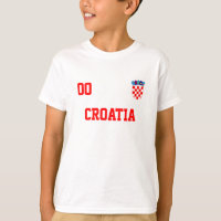 Nome Personalizado Da Croácia E Futebol Numérico J