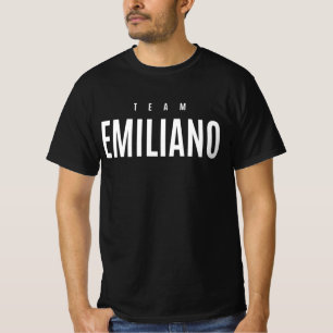 Camiseta Nome Personalizado da Equipe Emiliano