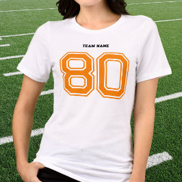 Camiseta Nome Personalizado Da Equipe Esportiva Orangada, N