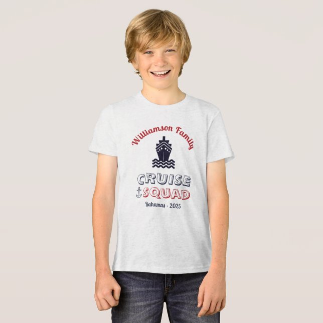 Camiseta Nome Personalizado da Família Esquadrão Personaliz (Frente Completa)