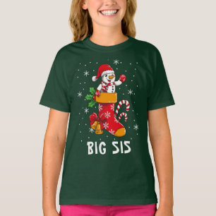 Camiseta Nome Personalizado da Irmã Irmã Grande do Natal da