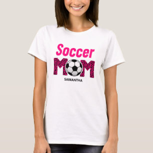 Camiseta Nome Personalizado da Mãe do Futebol Personalizado