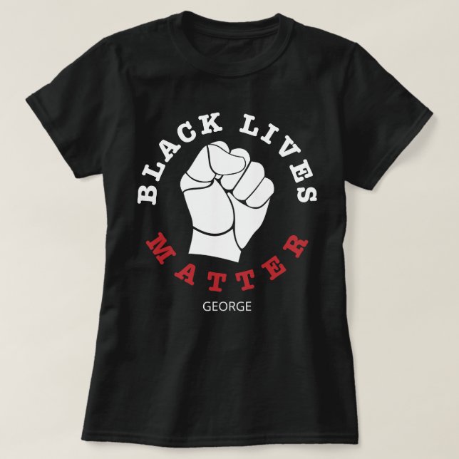 Camiseta Nome Personalizado da Matriz de Vidas Negras em Pi (Frente do Design)