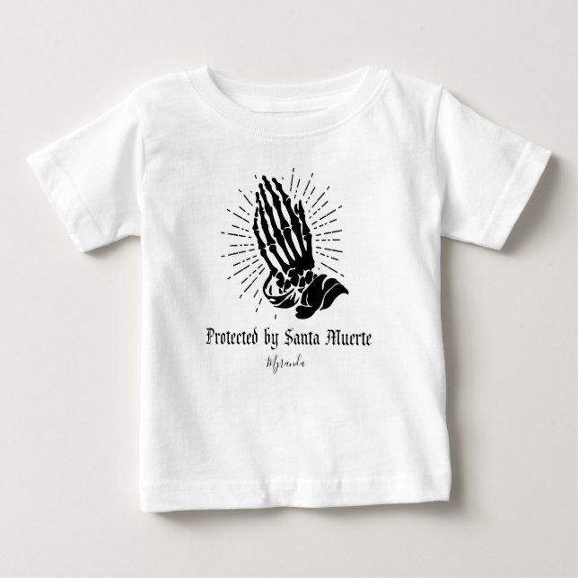 Camiseta Nome Personalizado da Proteção Muerte de papais no (Frente)