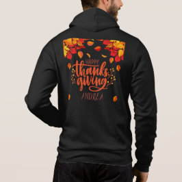 Camiseta nome personalizado de ação de graças feliz