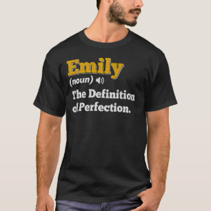 Camiseta Nome Personalizado de Aniversário da Emily Gift De