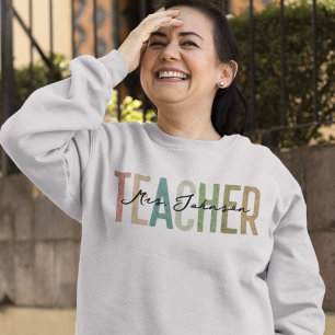Camiseta Nome Personalizado de Apreciação de Professores Re