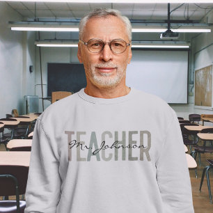 Camiseta Nome Personalizado de Apreciação do Professor Retr