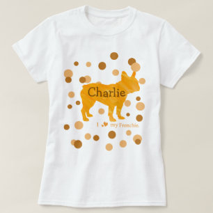 Camiseta Nome Personalizado de Bulldog Francês Mãe de Cacho