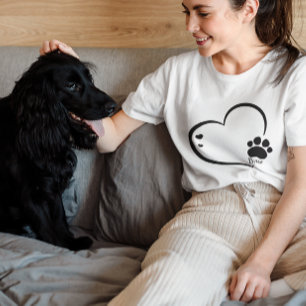 Camiseta Nome personalizado de cão Cachorro mama presente