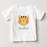 Nome Personalizado de Cuta do Bebê do Tigre