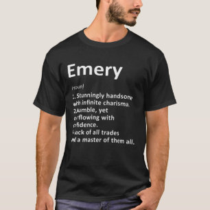 Camiseta Nome Personalizado de Definição Emery - Noite Engr
