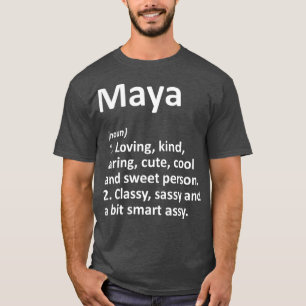 Camiseta Nome Personalizado de Definição MAYA - Noite Eng