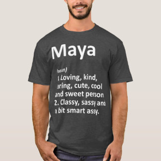 Camiseta Nome Personalizado de Definição MAYA - Noite Engra