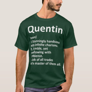 Camiseta Nome Personalizado de Definição QUENTIN Dom.