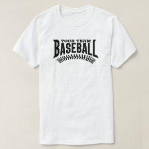 Camiseta Nome Personalizado de Equipe de Beisebol