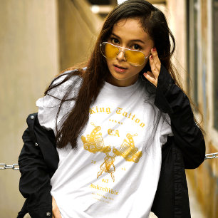 Camiseta Nome Personalizado de Estado do Artista de Tatuage