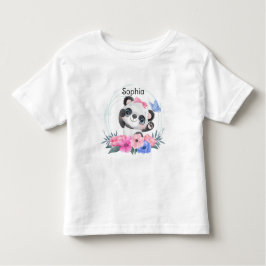 Camiseta Nome Personalizado de Flower da Flor do Bebê Cugad