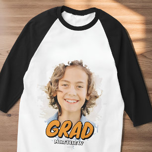 Camiseta Nome Personalizado de Gradução de Foto Personaliza
