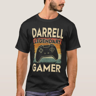 Camiseta Nome Personalizado de Jogos Darrell Gamer Lendário