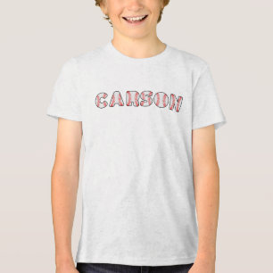 Camiseta Nome Personalizado de Letras Baseball