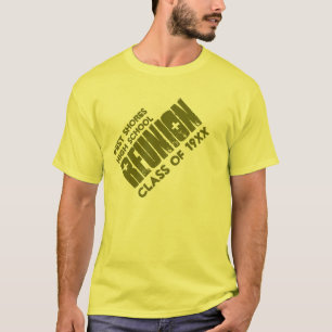 Camiseta Nome Personalizado de Reunião de Classe de Segundo