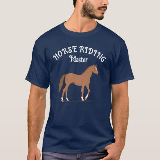 Camiseta Nome Personalizado de Sobrecarga de Cavalo Simples