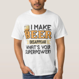 Camiseta Nome personalizado de Superpotência de Cerveja