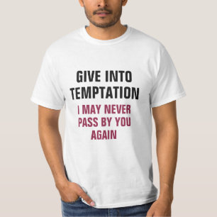 Camiseta Nome personalizado de tentação engraçado