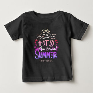 Camiseta Nome personalizado de verão quente e incrível
