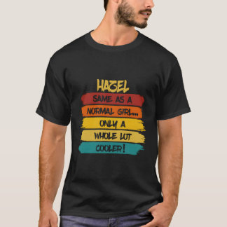 Camiseta Nome Personalizado Definição de Hazel Aniversário 