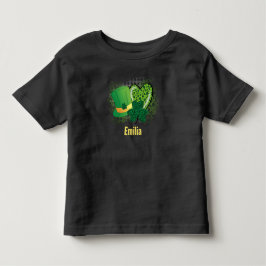 Camiseta Nome Personalizado Dia de São Patrício Trevo de Tr