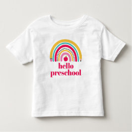 Camiseta Nome Personalizado do Arco-Arco Escolar de volta à