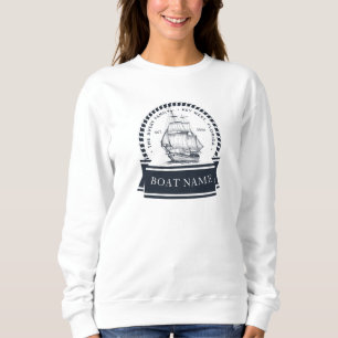 Camiseta Nome Personalizado Do Barco Náutico Do Luxo