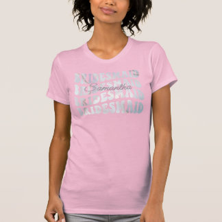 Camiseta Nome Personalizado do Bridesmaid