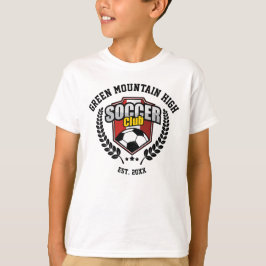 Camiseta Nome Personalizado do Clube de Futebol da Escola o